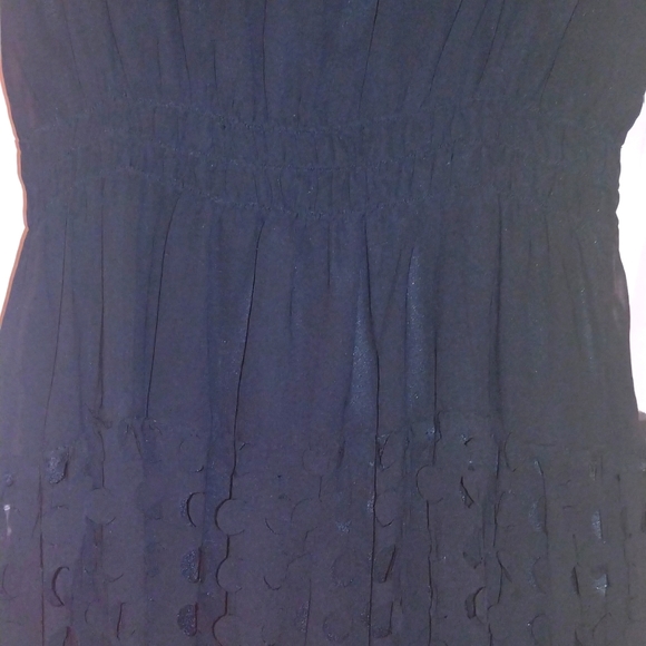 American Rag sleeveless LBD with perforated layover on skirt-L - Picture 4 of 8